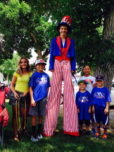 Uncle Sam with children